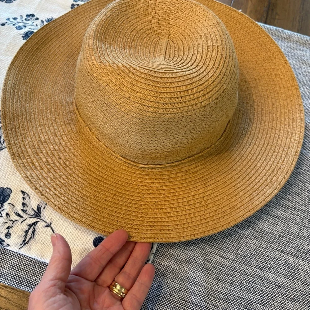 August Hat Company Women’s Wide Brim Summer Hat with Straw Bow